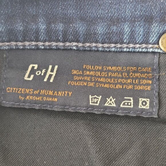 Citizens Of Humanity Dahan Womens Dani Dark Wash Cropped Leg Denim Jeans Size 27 - Picture 11 of 13